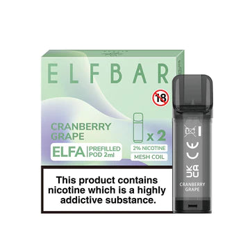 Elf Bar Elfa Pods - Cranberry Grape (Pack of 2)