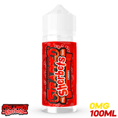 Cherry 100ML Shortfill E-Liquid by Strapped Sherbets