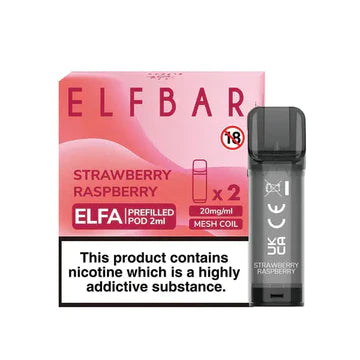 Elf Bar Elfa Pods - Strawberry Raspberry (Pack of 2)