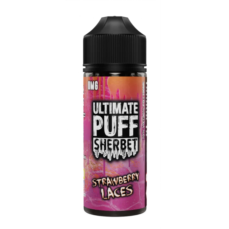 Strawberry Laces Sherbet 100ML Shortfill E-Liquid by Ultimate Puff