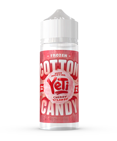 Cherry Strawbs Frozen Cotton Candy 100ML Shortfill E-Liquid by Yeti