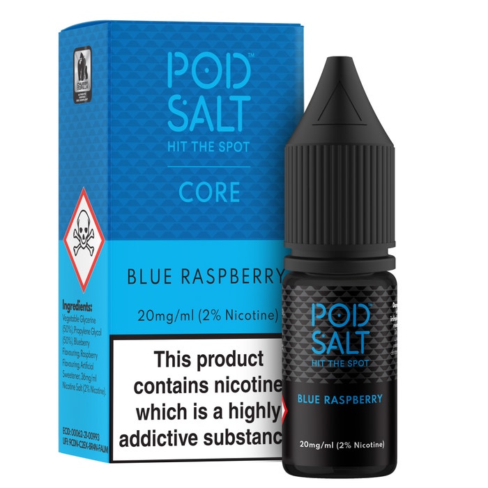 Blue Raspberry Nic Salt E-Liquid by Pod Salt