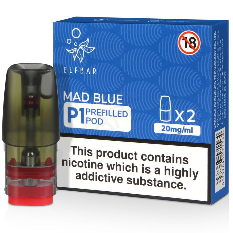 Elf Bar P1 Pods - Mad Blue (Pack of 2)