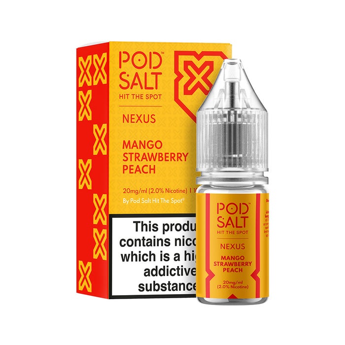 Mango Strawberry Peach Nic Salt E-Liquid by Pod Salt Nexus