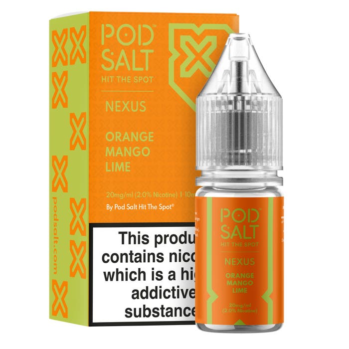Orange Mango Lime Nic Salt E-Liquid by Pod Salt Nexus