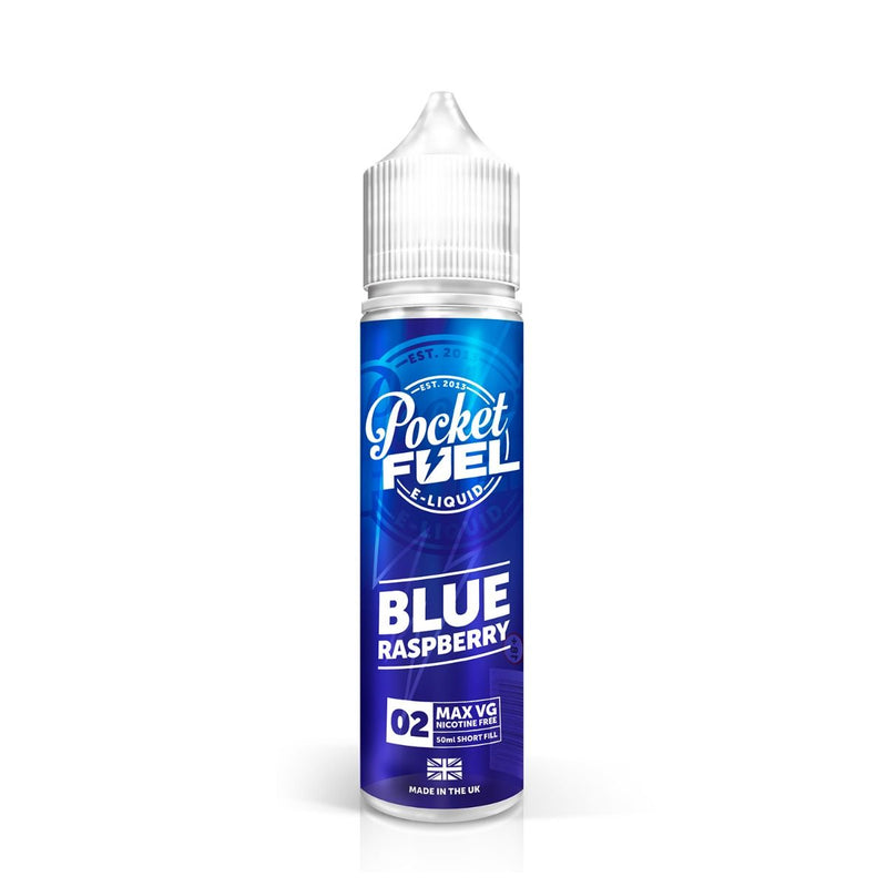 Blue Raspberry 50ML Shortfill E-Liquid by Pocket Fuel