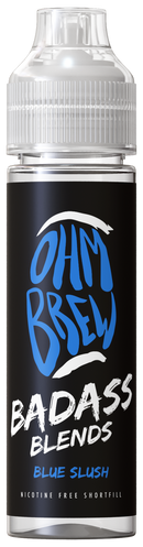 Blue Slush 50ML Shortfill E-Liquid by Ohm Brew Badass Blends