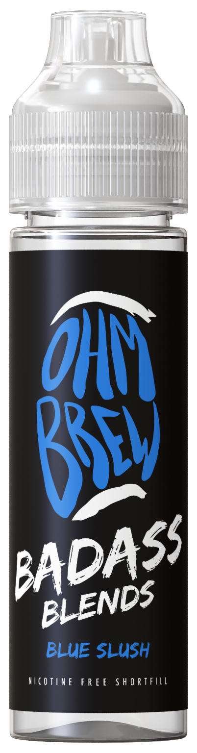 Blue Slush 50ML Shortfill E-Liquid by Ohm Brew Badass Blends
