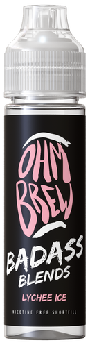 Lychee Ice 50ML Shortfill E-Liquid by Ohm Brew Badass Blends