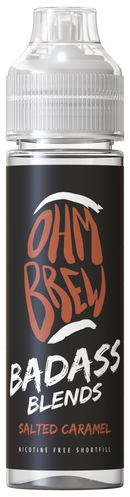 Salted Caramel 50ML Shortfill E-Liquid by Ohm Brew Badass Blends