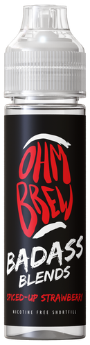 Spiced-Up Strawberry 50ML Shortfill E-Liquid by Ohm Brew Badass Blends