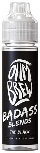 The Black 50ML Shortfill E-Liquid by Ohm Brew Badass Blends