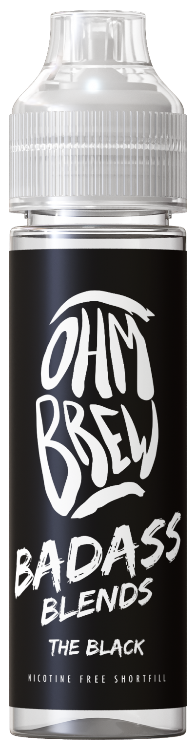The Black 50ML Shortfill E-Liquid by Ohm Brew Badass Blends
