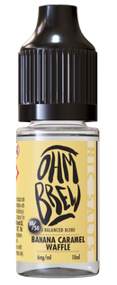 Banana Caramel Waffle E-liquid by Ohm Brew 50/50 Nic Salts