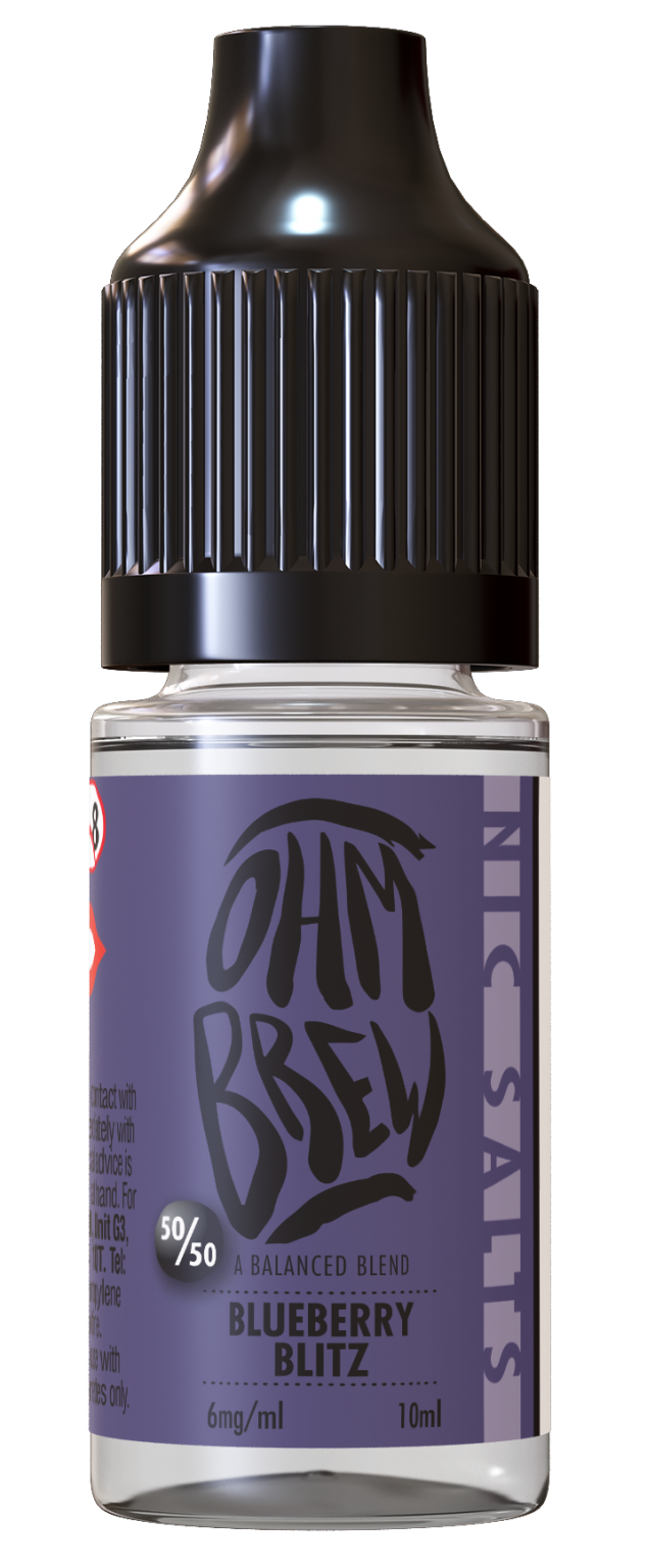 Blueberry Blitz E-liquid by Ohm Brew 50/50 Nic Salts