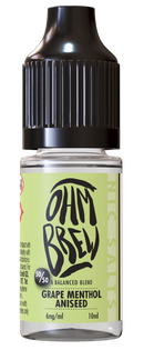 Grape Menthol Aniseed E-liquid by Ohm Brew 50/50 Nic Salts