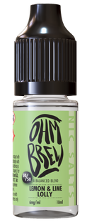 Lemon & Lime Lolly E-liquid by Ohm Brew 50/50 Nic Salts