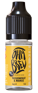 Passionfruit & Mango E-liquid by Ohm Brew 50/50 Nic Salts
