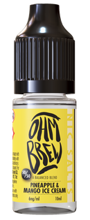 Pineapple & Mango Ice Cream E-liquid by Ohm Brew 50/50 Nic Salts