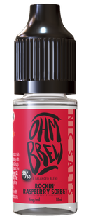 Rockin Raspberry Sorbet E-liquid by Ohm Brew 50/50 Nic Salts