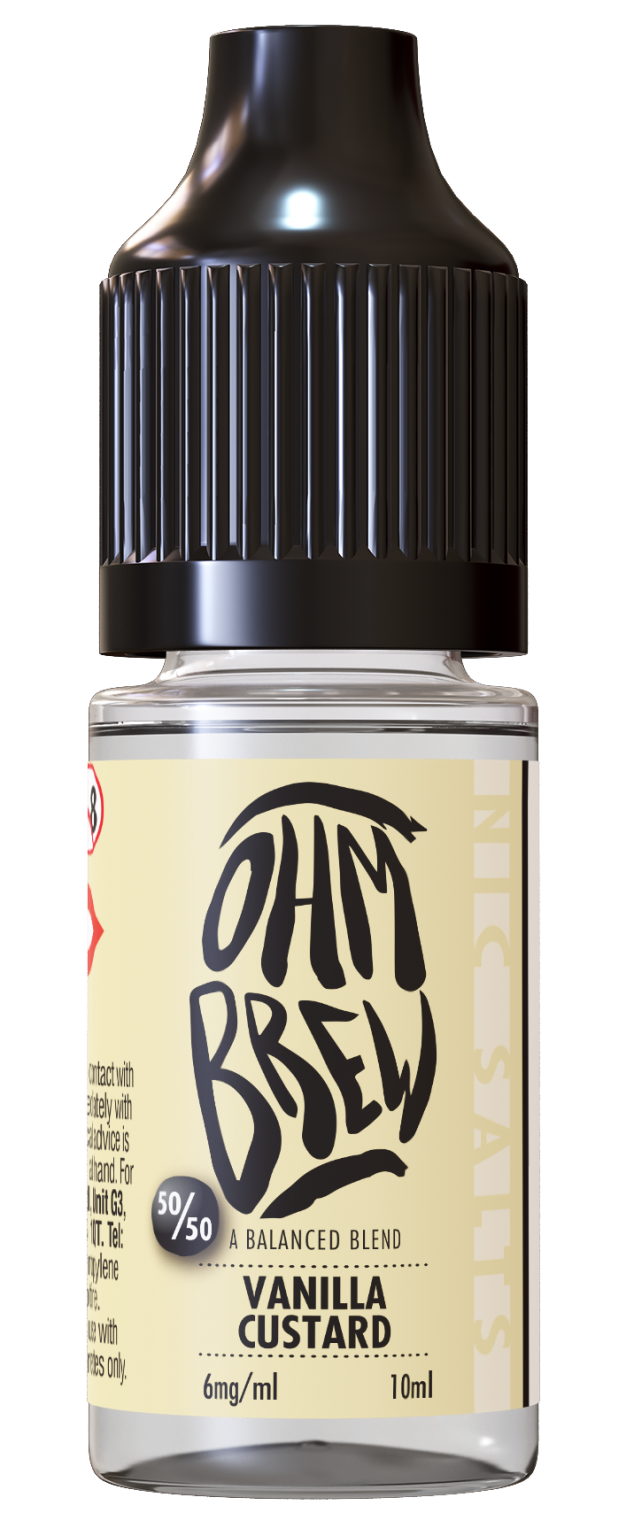 Vanilla Custard E-liquid by Ohm Brew 50/50 Nic Salts
