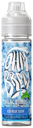 Iced Blue Slush 50ML Shortfill E-Liquid by Ohm Brew Baltic Blends