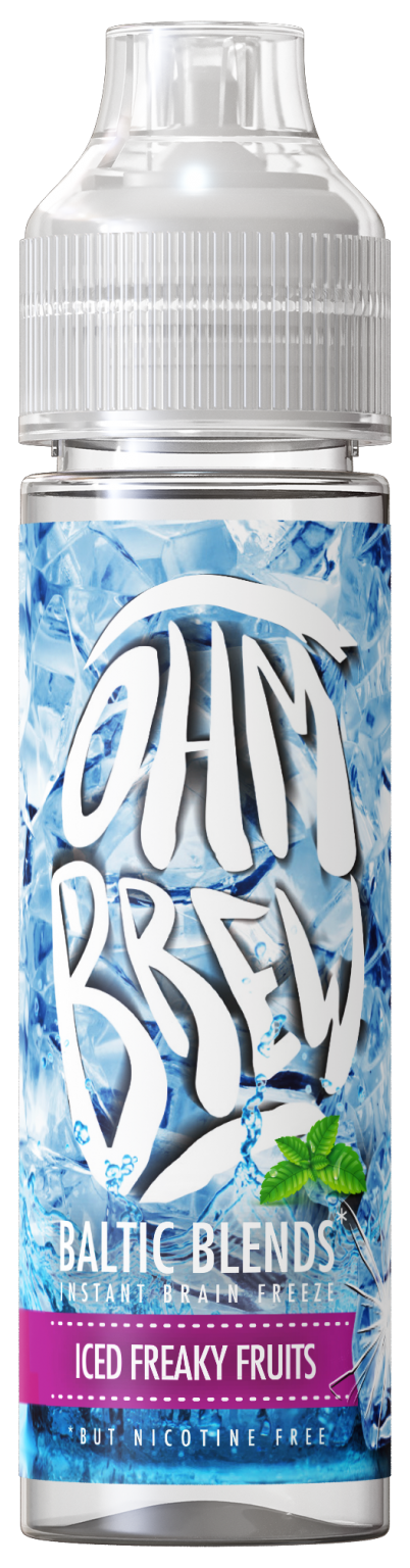 Iced Freaky Fruits 50ML Shortfill E-Liquid by Ohm Brew Baltic Blends