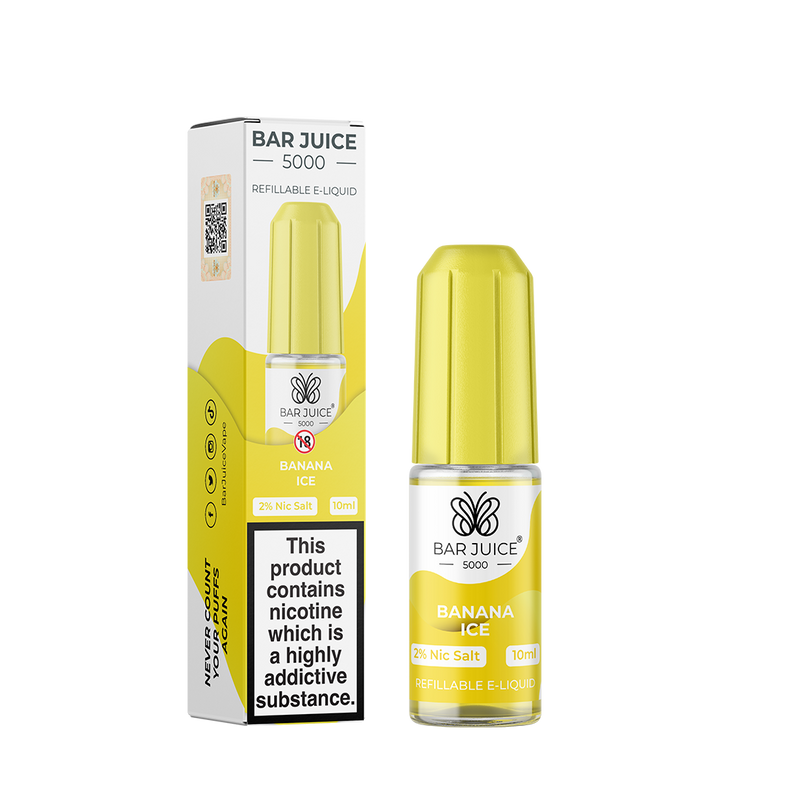 Banana Ice Nic Salt E-Liquid by Bar Juice 5000