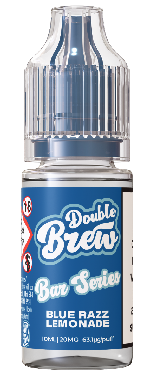 Blue Razz Lemonade Nic Salt E-liquid by Double Brew