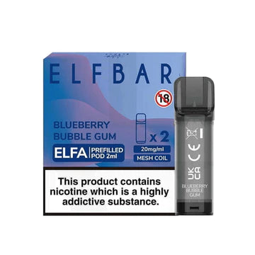 Elf Bar Elfa Pods - Blueberry Bubble Gum (Pack of 2)