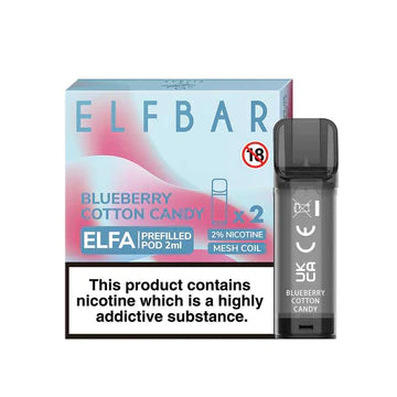 Elf Bar Elfa Pods - Blueberry Cotton Candy (Pack of 2)