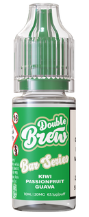 Kiwi Passionfruit Guava Nic Salt E-liquid by Double Brew