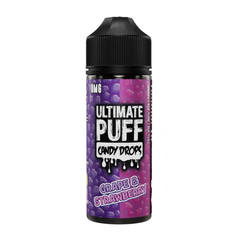 Grape & Strawberry Candy Drops 100ML Shortfill E-Liquid by Ultimate Puff