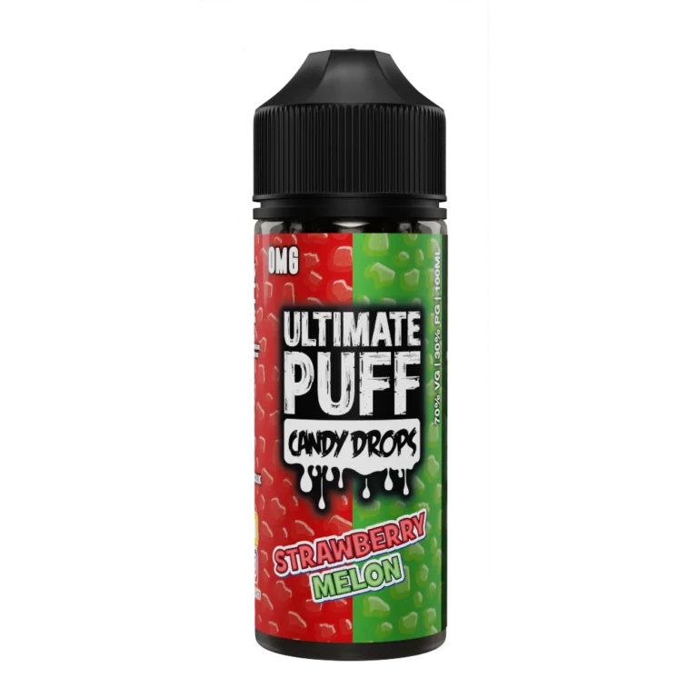 Strawberry Melon Candy Drops 100ML Shortfill E-Liquid by Ultimate Puff