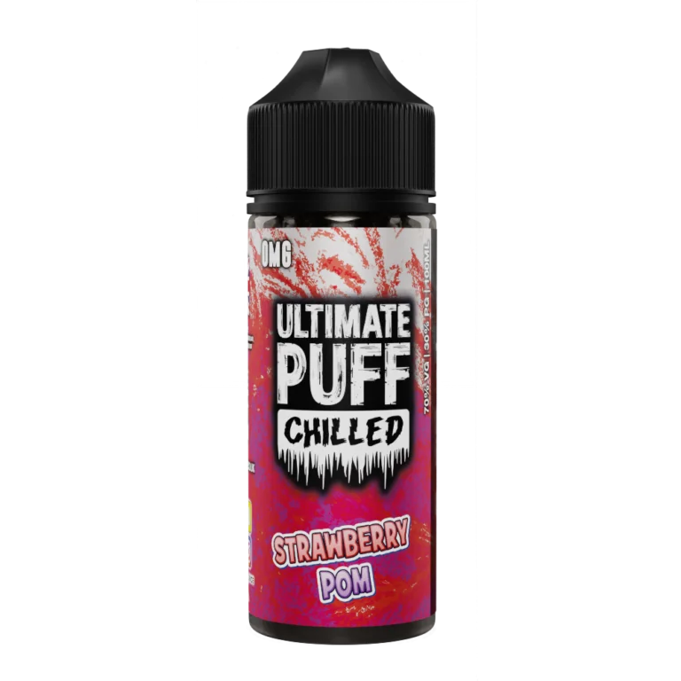 Strawberry Pom Chilled 100ML Shortfill E-Liquid by Ultimate Puff