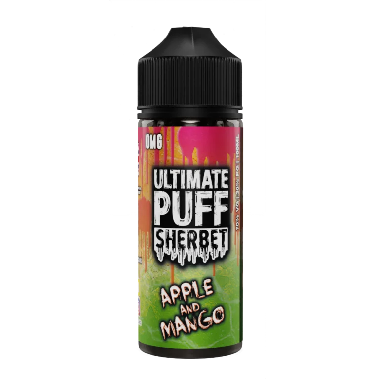 Apple & Mango Sherbet 100ML Shortfill E-Liquid by Ultimate Puff