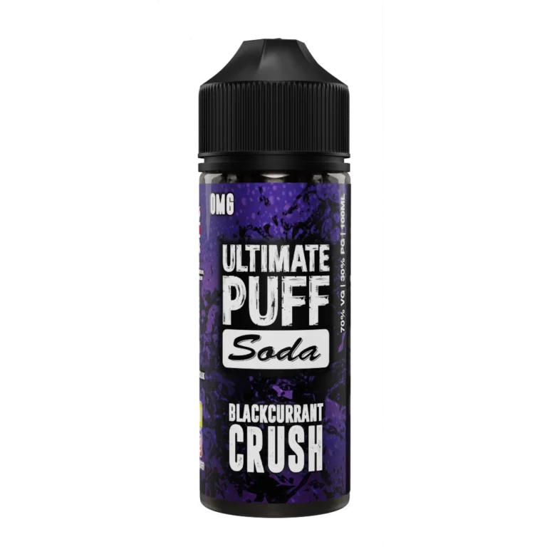 Blackcurrant Crush Soda 100ML Shortfill E-Liquid by Ultimate Puff