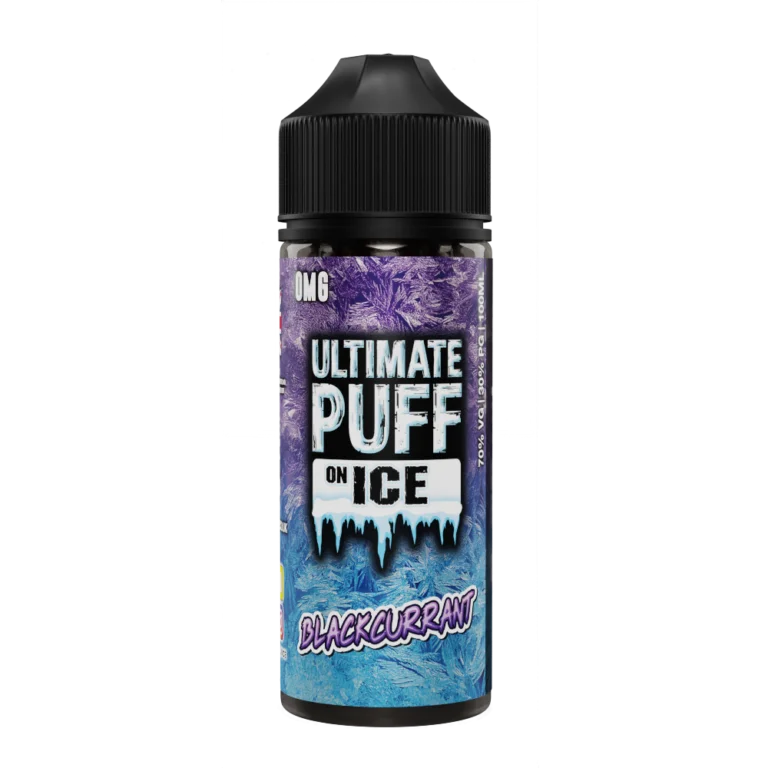 Blackcurrant On Ice 100ML Shortfill E-Liquid by Ultimate Puff