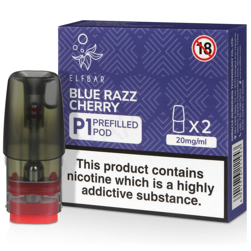 Elf Bar P1 Pods - Blue Razz Cherry (Pack of 2)