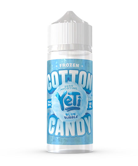 Blue Bubble Frozen Cotton Candy 100ML Shortfill E-Liquid by Yeti