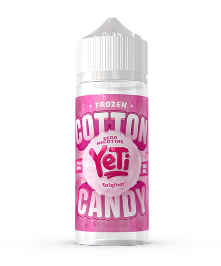 Original Frozen Cotton Candy 100ML Shortfill E-Liquid by Yeti