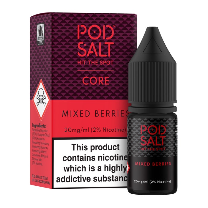Mixed Berries Nic Salt E-Liquid by Pod Salt