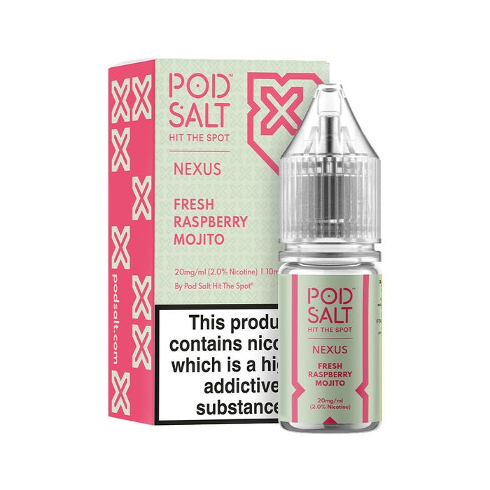 Fresh Raspberry Mojito Nic Salt E-Liquid by Pod Salt Nexus
