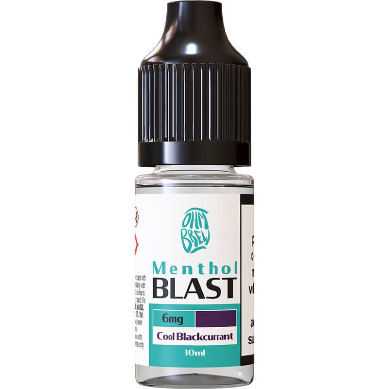 Cool Blackcurrant Nic Salt E-Liquid by Ohm Brew Menthol Blast