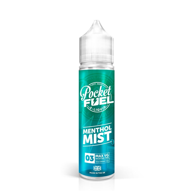 Menthol Mist 50ML Shortfill E-Liquid by Pocket Fuel