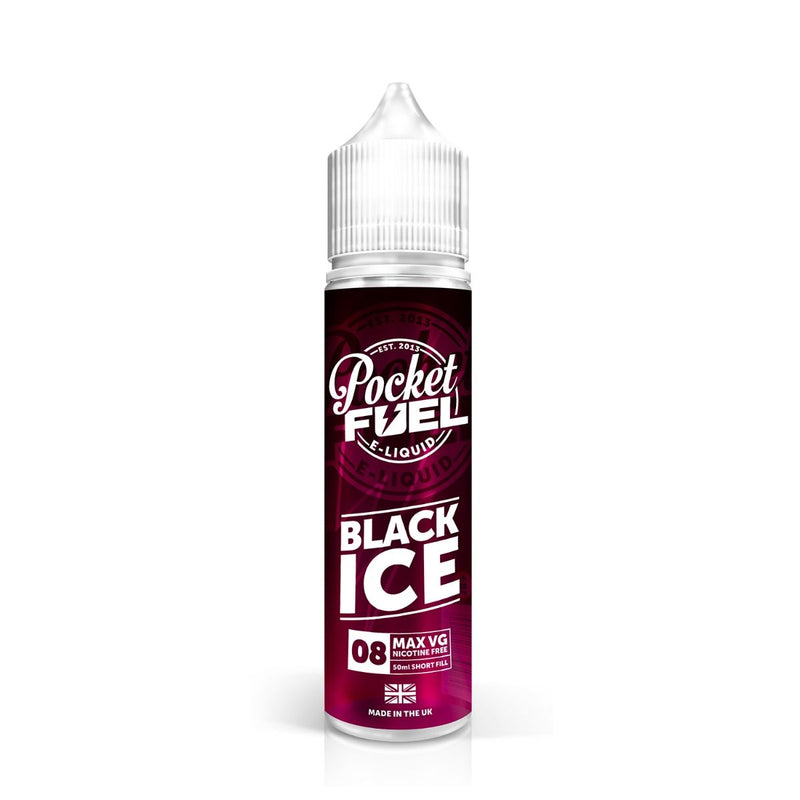 Black Ice 50ML Shortfill E-Liquid by Pocket Fuel