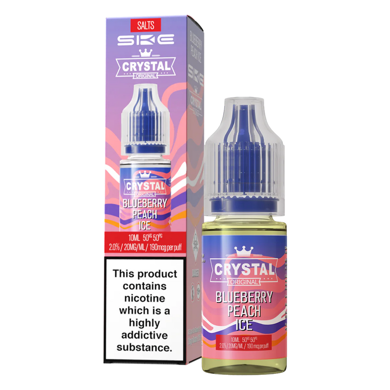 Blueberry Peach Ice Nic Salt E-Liquid by SKE Crystal Liquid