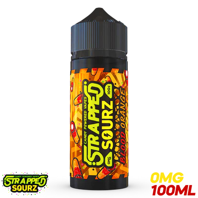 Blood Orange 100ML Shortfill E-Liquid by Strapped Sourz