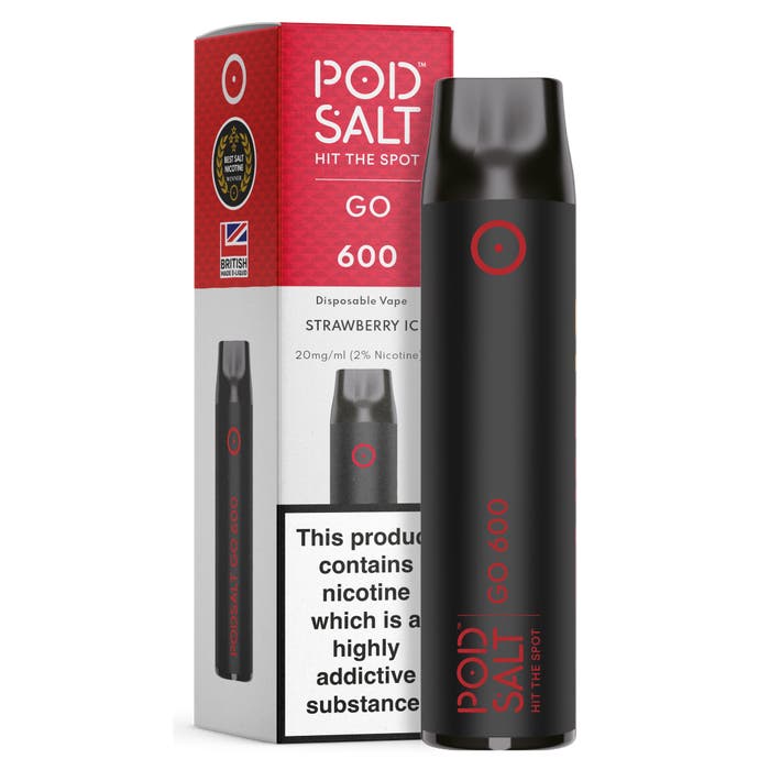 Pod Salt GO 600 - Strawberry Ice